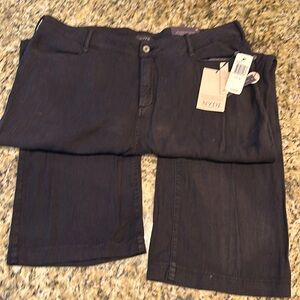 NWT size 18 NJDJ BLACK 52% LINEN JEANS.  Gorgeous pants! Light for summer